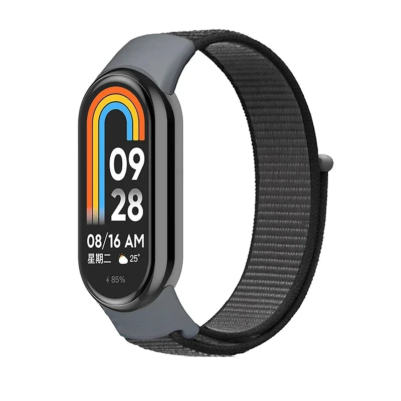 Nylon Loop for xiaomi Mi Band 9 8 Strap NFC SmartWatch Wristband Correa Replacement sport pulsera for Miband 7 6 5 4 3 Bracelet