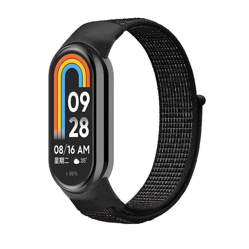 Nylon Loop for xiaomi Mi Band 9 8 Strap NFC SmartWatch Wristband Correa Replacement sport pulsera for Miband 7 6 5 4 3 Bracelet