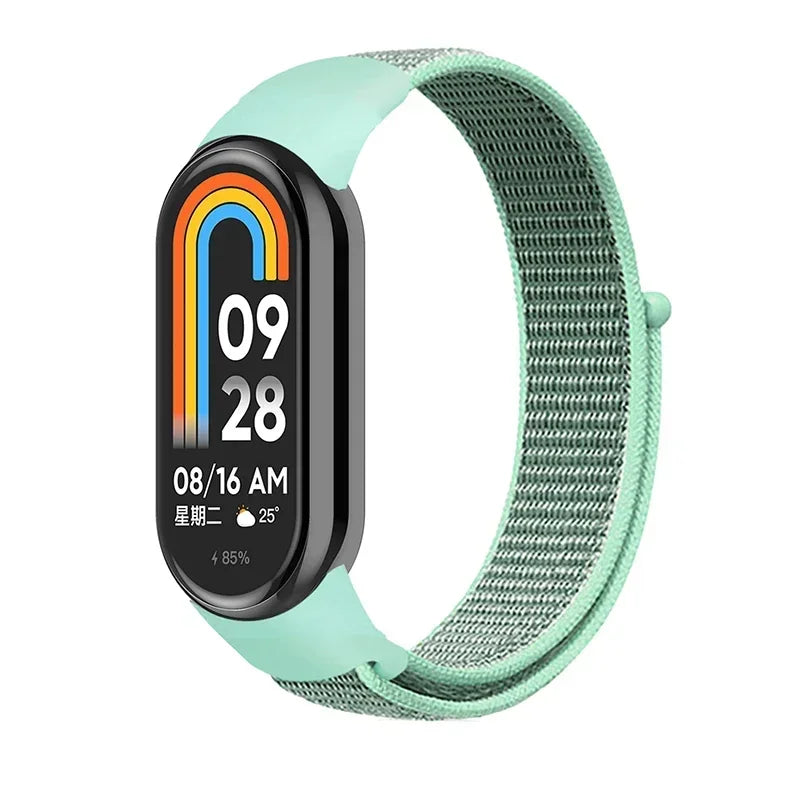 Nylon Loop for xiaomi Mi Band 9 8 Strap NFC SmartWatch Wristband Correa Replacement sport pulsera for Miband 7 6 5 4 3 Bracelet