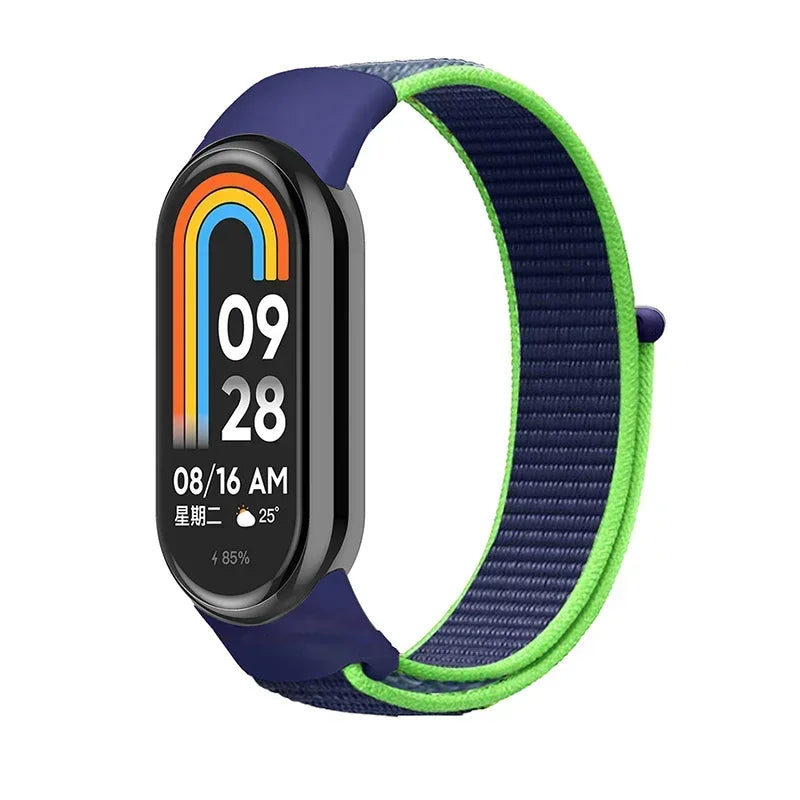 Nylon Loop for xiaomi Mi Band 9 8 Strap NFC SmartWatch Wristband Correa Replacement sport pulsera for Miband 7 6 5 4 3 Bracelet
