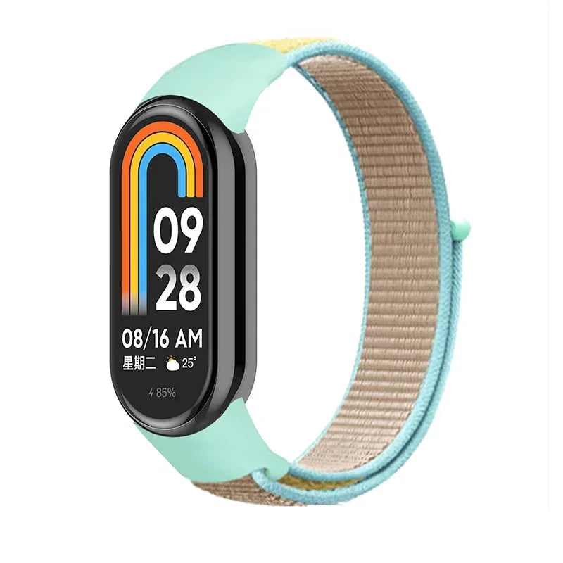Nylon Loop for xiaomi Mi Band 9 8 Strap NFC SmartWatch Wristband Correa Replacement sport pulsera for Miband 7 6 5 4 3 Bracelet