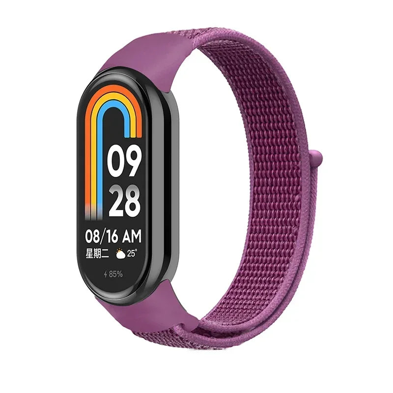 Nylon Loop for xiaomi Mi Band 9 8 Strap NFC SmartWatch Wristband Correa Replacement sport pulsera for Miband 7 6 5 4 3 Bracelet