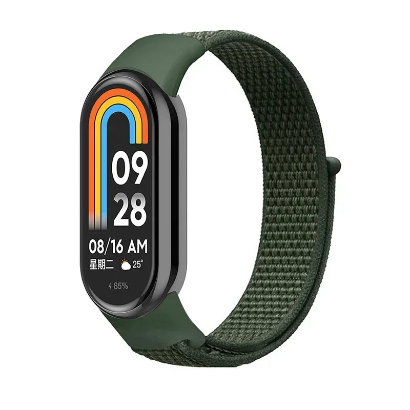 Nylon Loop for xiaomi Mi Band 9 8 Strap NFC SmartWatch Wristband Correa Replacement sport pulsera for Miband 7 6 5 4 3 Bracelet