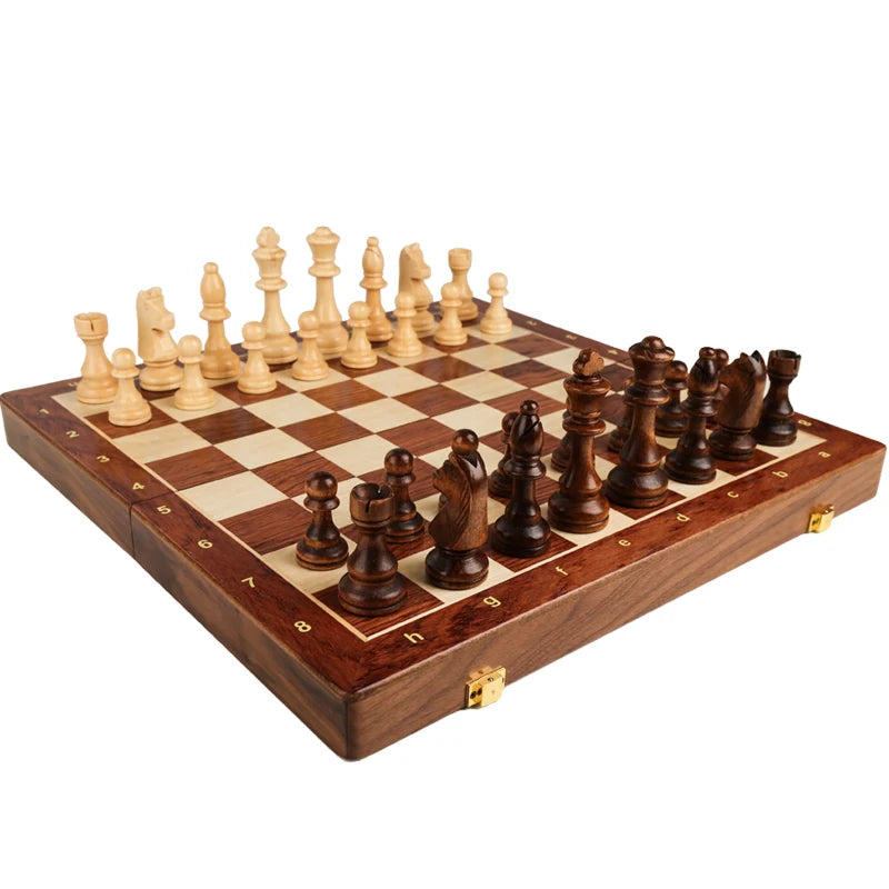 Jogo de Xadrez em Madeira