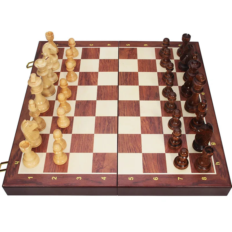 Jogo de Xadrez em Madeira