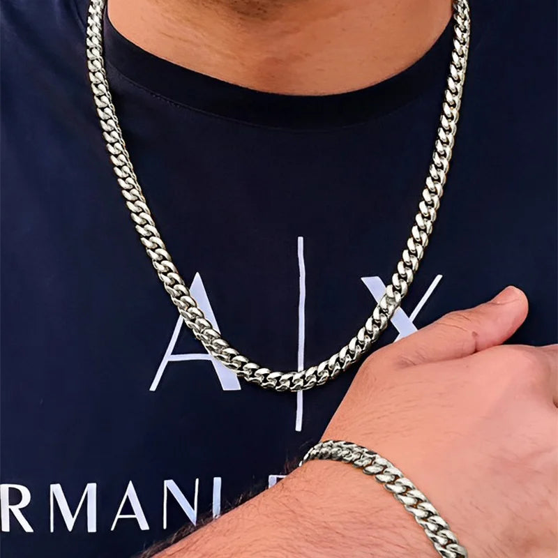 Conjunto Pulseira e Colar Moderna
