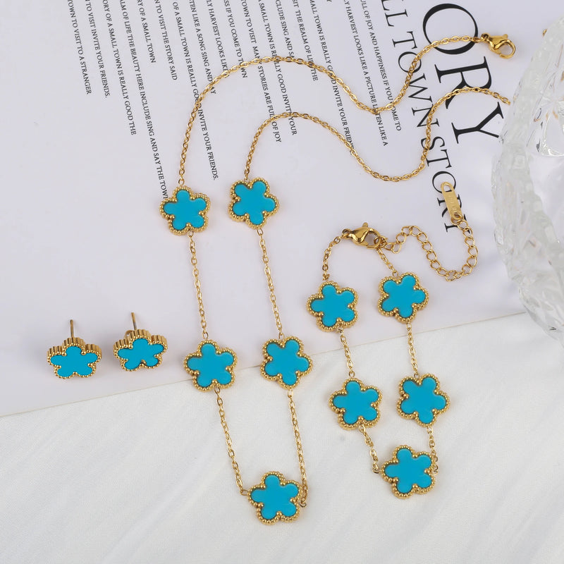 Conjunto Flor Dourada