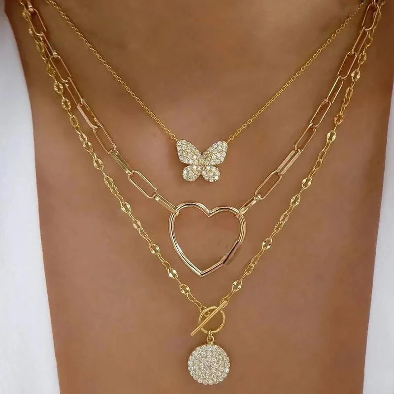 Colar Feminino Multicamadas