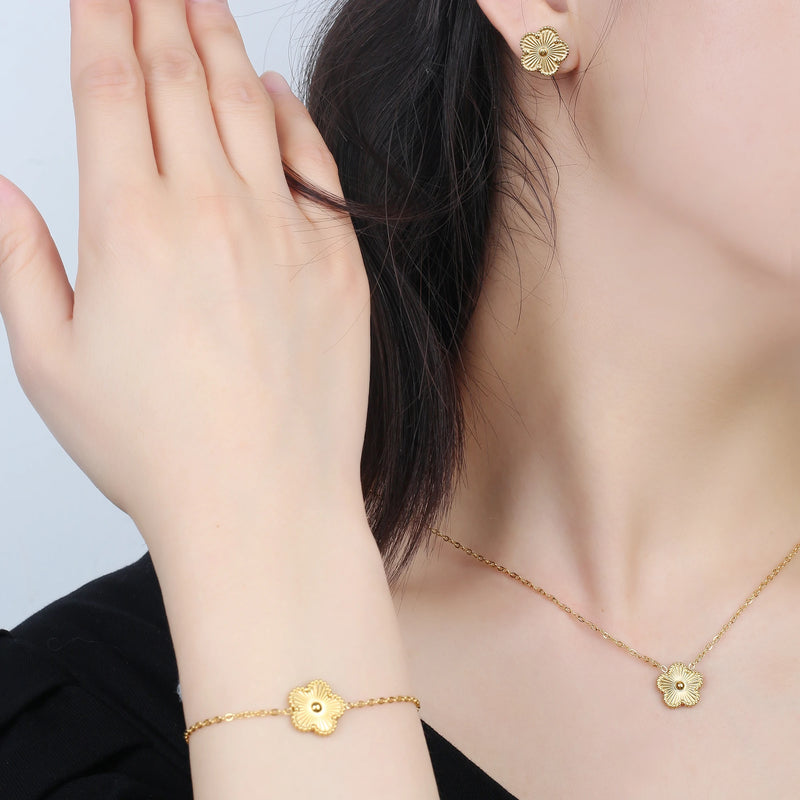 Conjunto Flor Dourada