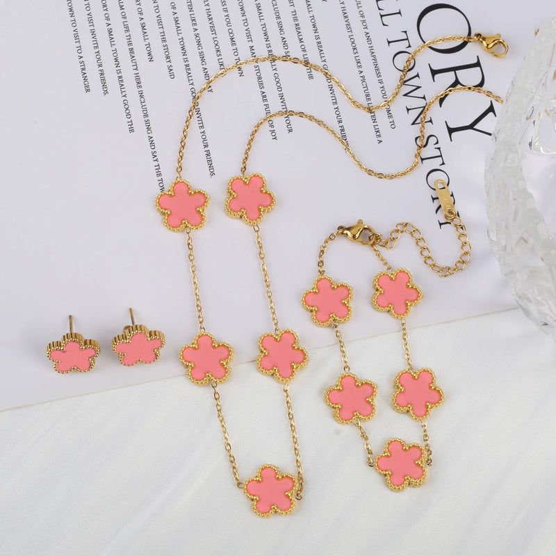 Conjunto Flor Dourada