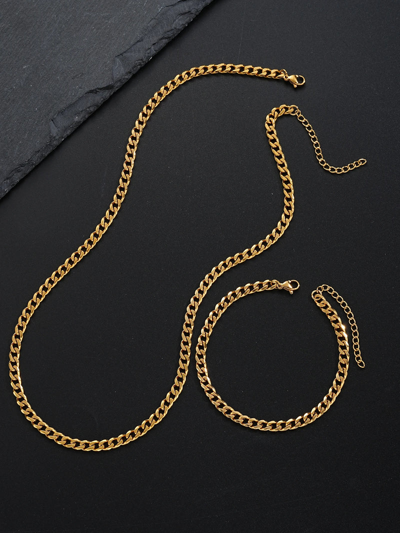 Conjunto Pulseira e Colar Moderna
