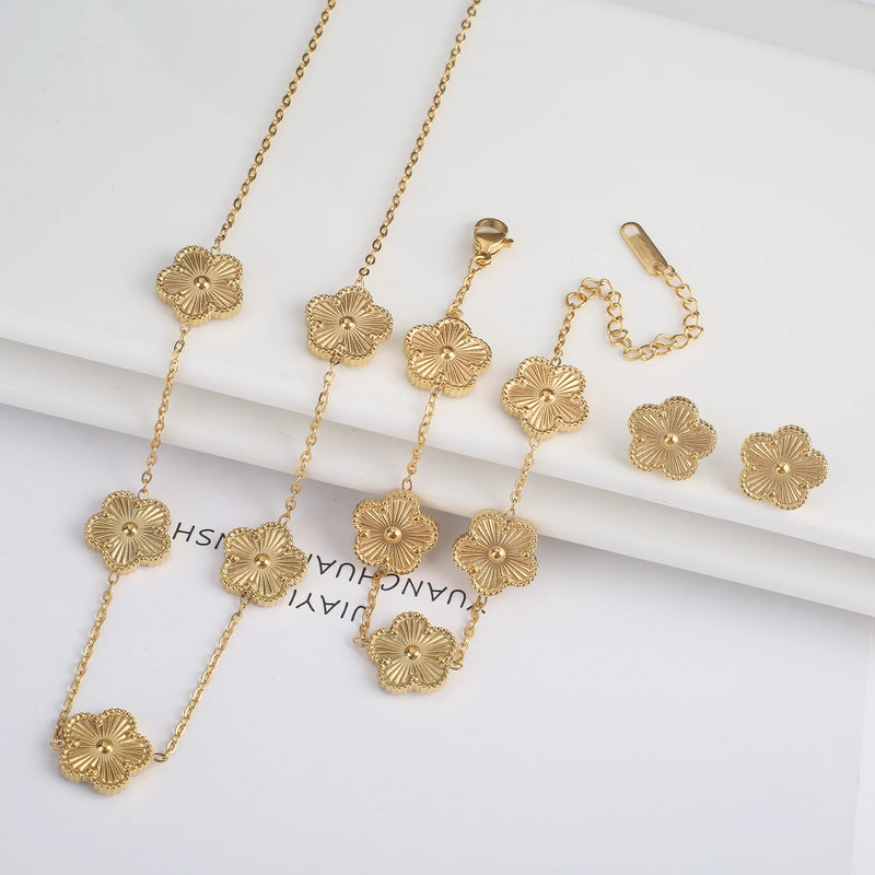 Conjunto Flor Dourada