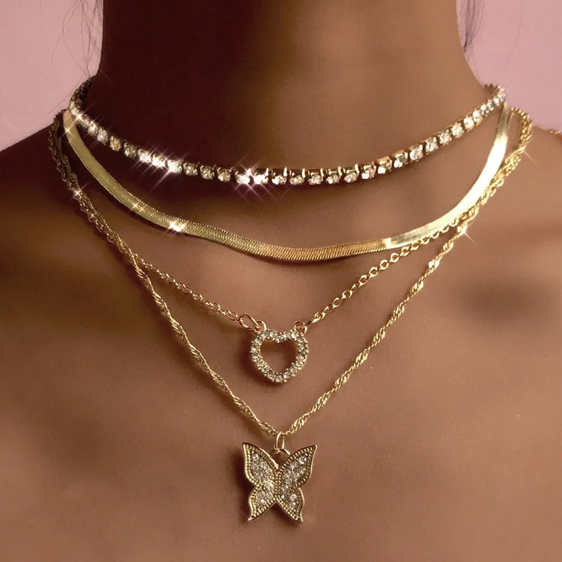 Colar Feminino Multicamadas