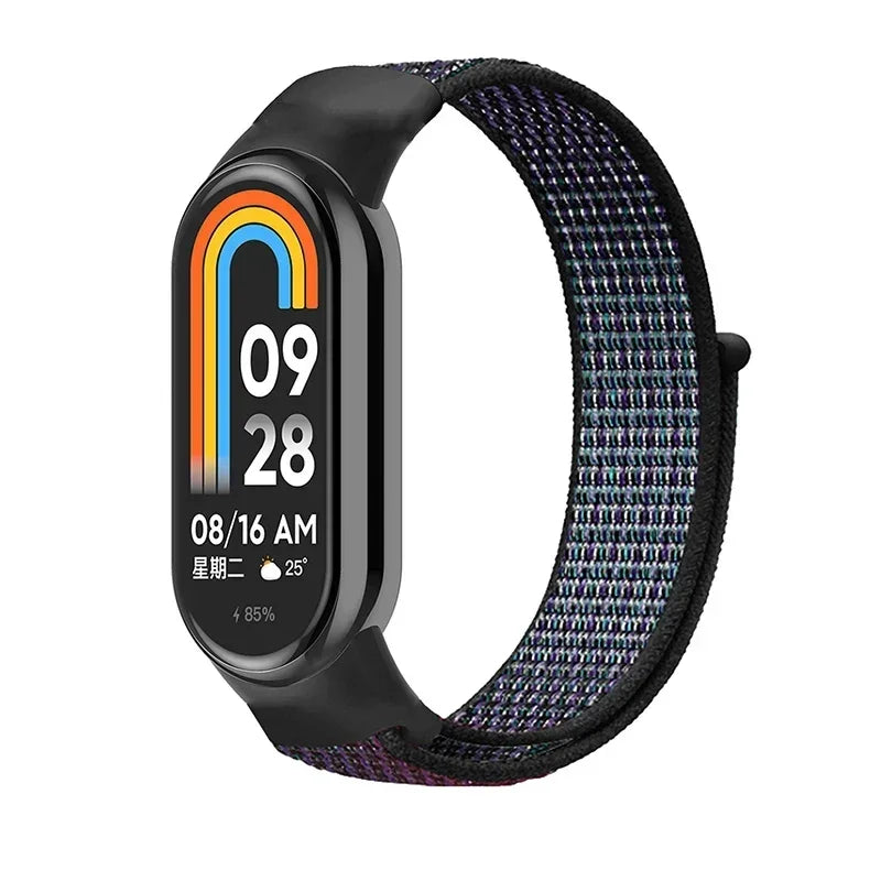 Nylon Loop for xiaomi Mi Band 9 8 Strap NFC SmartWatch Wristband Correa Replacement sport pulsera for Miband 7 6 5 4 3 Bracelet
