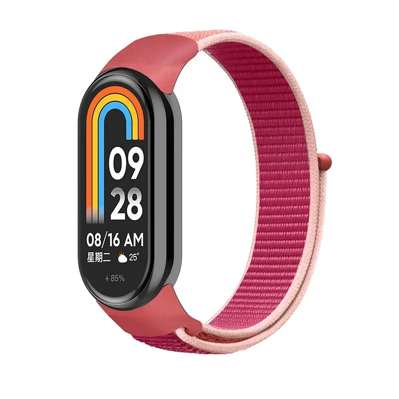 Nylon Loop for xiaomi Mi Band 9 8 Strap NFC SmartWatch Wristband Correa Replacement sport pulsera for Miband 7 6 5 4 3 Bracelet