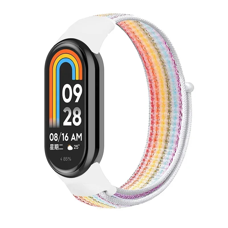 Nylon Loop for xiaomi Mi Band 9 8 Strap NFC SmartWatch Wristband Correa Replacement sport pulsera for Miband 7 6 5 4 3 Bracelet