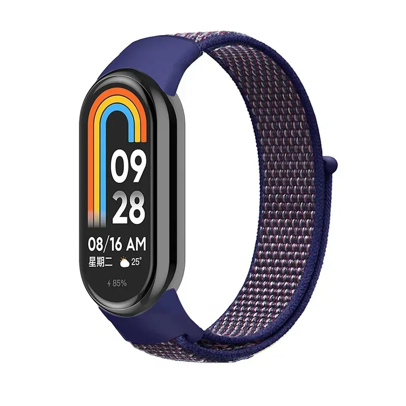 Nylon Loop for xiaomi Mi Band 9 8 Strap NFC SmartWatch Wristband Correa Replacement sport pulsera for Miband 7 6 5 4 3 Bracelet