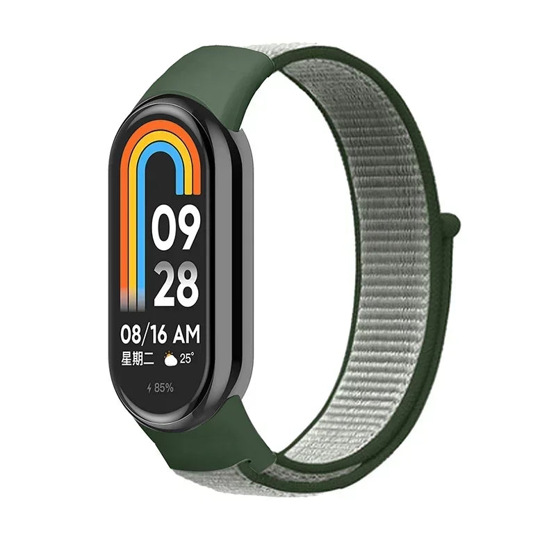 Nylon Loop for xiaomi Mi Band 9 8 Strap NFC SmartWatch Wristband Correa Replacement sport pulsera for Miband 7 6 5 4 3 Bracelet